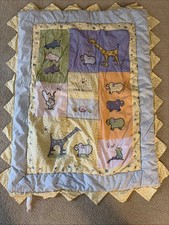 Carters John Lennon Real Love Baby Quilt Crib Comforter Nursery Blanket Animals