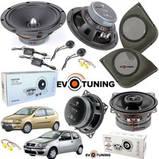 Kit 6 Casse Altoparlanti Focal Anteriori e Posteriori+Tasche per Fiat Punto 188