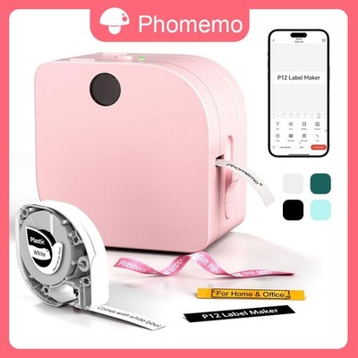 Etikettendrucker Bluetooth P12 Etikettiergerät Labeldrucker Beschriftungsgerät