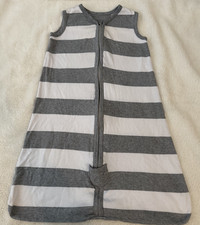 Burt's Bees Organic Cotton Stripe Beekeeper Wearable Blanket Sleep Sack S 0-6 m