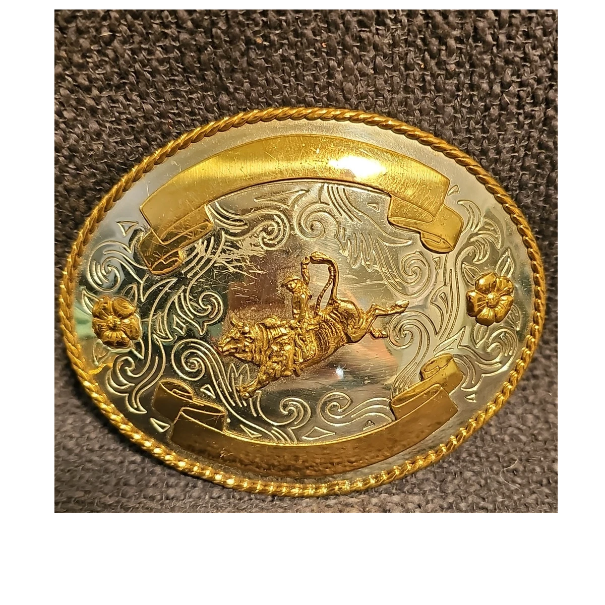 C.S.PH 1981 Reserve Hunter Hack Silverado Silversmiths Silver Overlay Buckle VTG VTG The Simpsons Bradford Exchange Christmas Ornaments Lot  main image 3