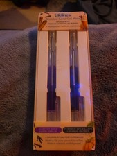 Scented Lava Gel Pen Set 2-Pack Violet Brown 0.7mm Colored Gel Pens Infused