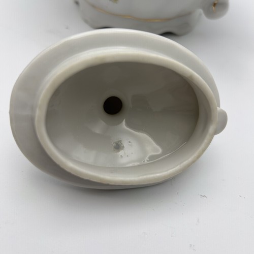 Vintage Porcelain Tilso Musical Floral Teapot Japan Plays Tea for Two 1960’s - Picture 7 of 12
