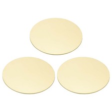 3 Pcs Metal Stamping Blanks, 70mm Round Stamping Tags, 1.2mm Thick, Brass Tone