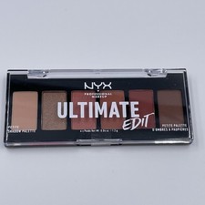 NYX Ultimate Edit Shadow Palette Warm Neutrals USPP01 6 Hues Velvety Rich