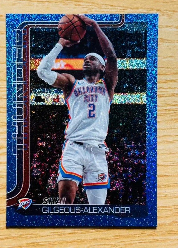 Shai Gilgeous-Alexander 2025-26 Topps Flagship Basketball Sandglitter Blue #115