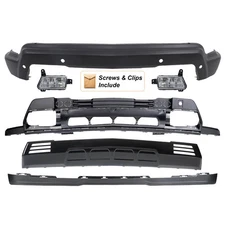 2022-2025 Chevy Silverado 1500 Front Bumper Cover Kit W/ Fog Lights&Sensor Hole