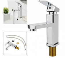 NEW Bathroom Taps Mixer Basin Tap Wash Mixer Sink Basin Modern High Quality UK