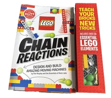 Klutz LEGO Chain Reactions Kit Book & Parts Set – Build Amazing Moving Machines
