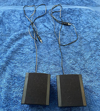Wired 2.0 Channel Computer Speakers Black Rectangular 3.5mm Jack Input SET