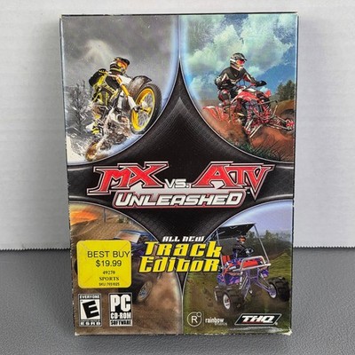 MX vs. ATV Unleashed PC CD-ROM Video Game Track Editor Multiplayer Sealed Case