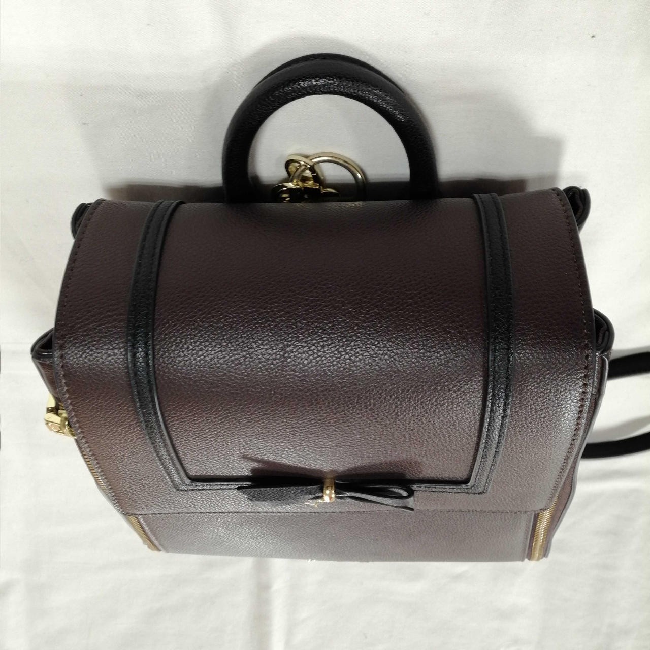 Square ribbon backpack Model Brown SAMANTHAVEGA - image 11