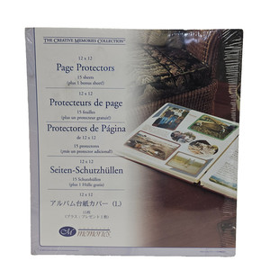 Creative Memories 12x12 Page Protectors 16 Sheets Scrapbook Refill Vtg 2004 NOS