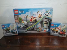 LEGO City No Limits Race Car Ramp Track 60460 + 60458+ 60459! Complete