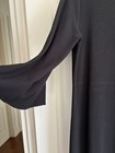 MELA PURDIE Knitted Jersey Black Dress  Size 1X/16 Winter Bell Sleeves