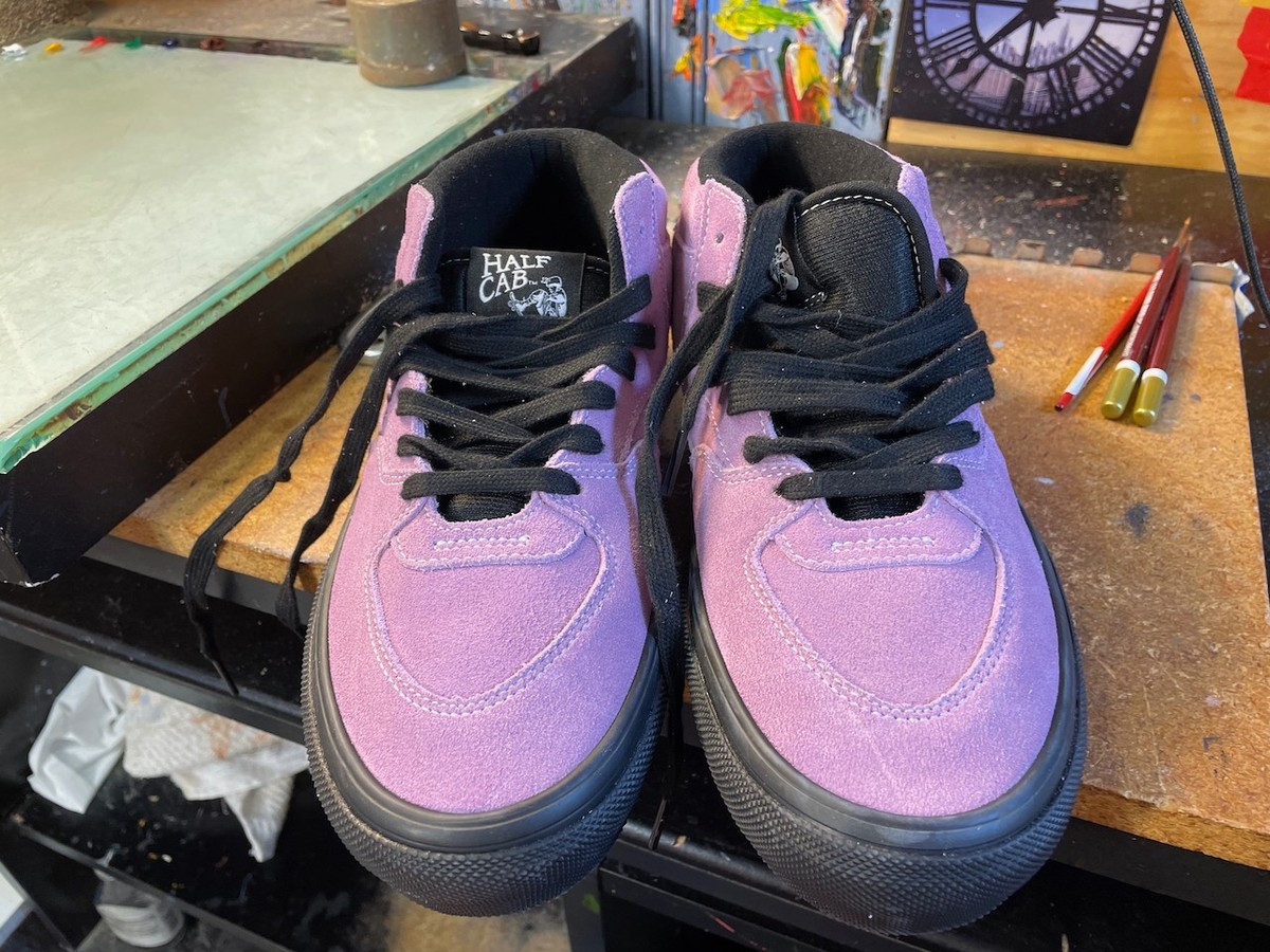 Vans Skate Half Cab Lavender Fog Black Size US 8.5 Men New