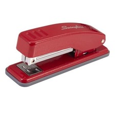 Stapler, Cub Compact Desktop Stapler, 20 Sheet Capacity, Metal, Rio Red