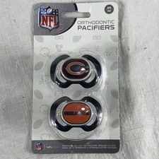 BabyFanatic Officially Licensed UnisexPacifier 2-Pack - NFL Chicago Bears