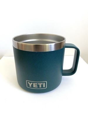 YETI TEAL STONE TEXTURE RAMBLER 14 OZ MUG  NEW / SPECIAL AGAVE   RARE COLOR!!!