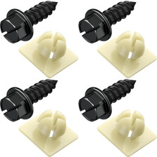 Stainless Steel License Plate Screws with Nylon Inserts for Secure Installation