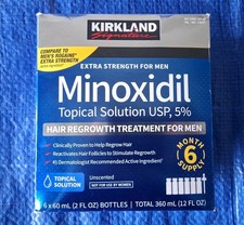 Kirkland MINOXIDIL 5 Extra Strength Hair Regrowth - MEN 6 Mo Supply EXP 12/26