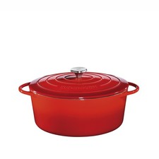 KÜCHENPROFI Bräter PROVENCE Oval 33 cm ROT 7 Liter