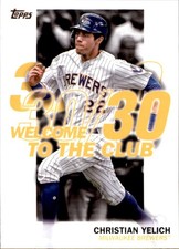 Christian Yelich 2023 Topps Welcome to the Club #WC-18 Milwaukee Brewers Card