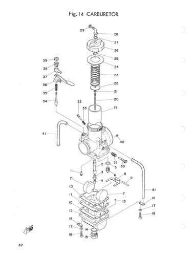 YAMAHA Parts Manual SC500 MX500 1973 VMX Replacement Spares Catalog List - Picture 2 of 4