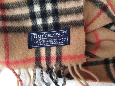 burberry 50 cashmere 50 wool scarf