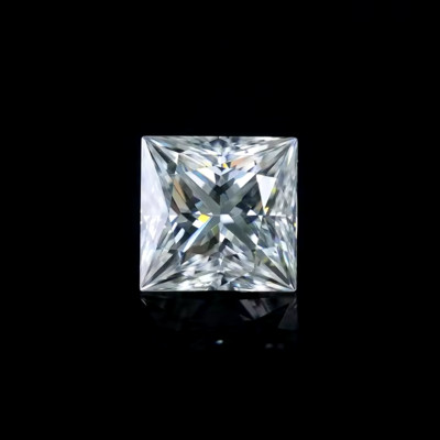 1.10 CT Natural White Diamond Princess  Cut VVS1 D Grade GDGL Certified D2