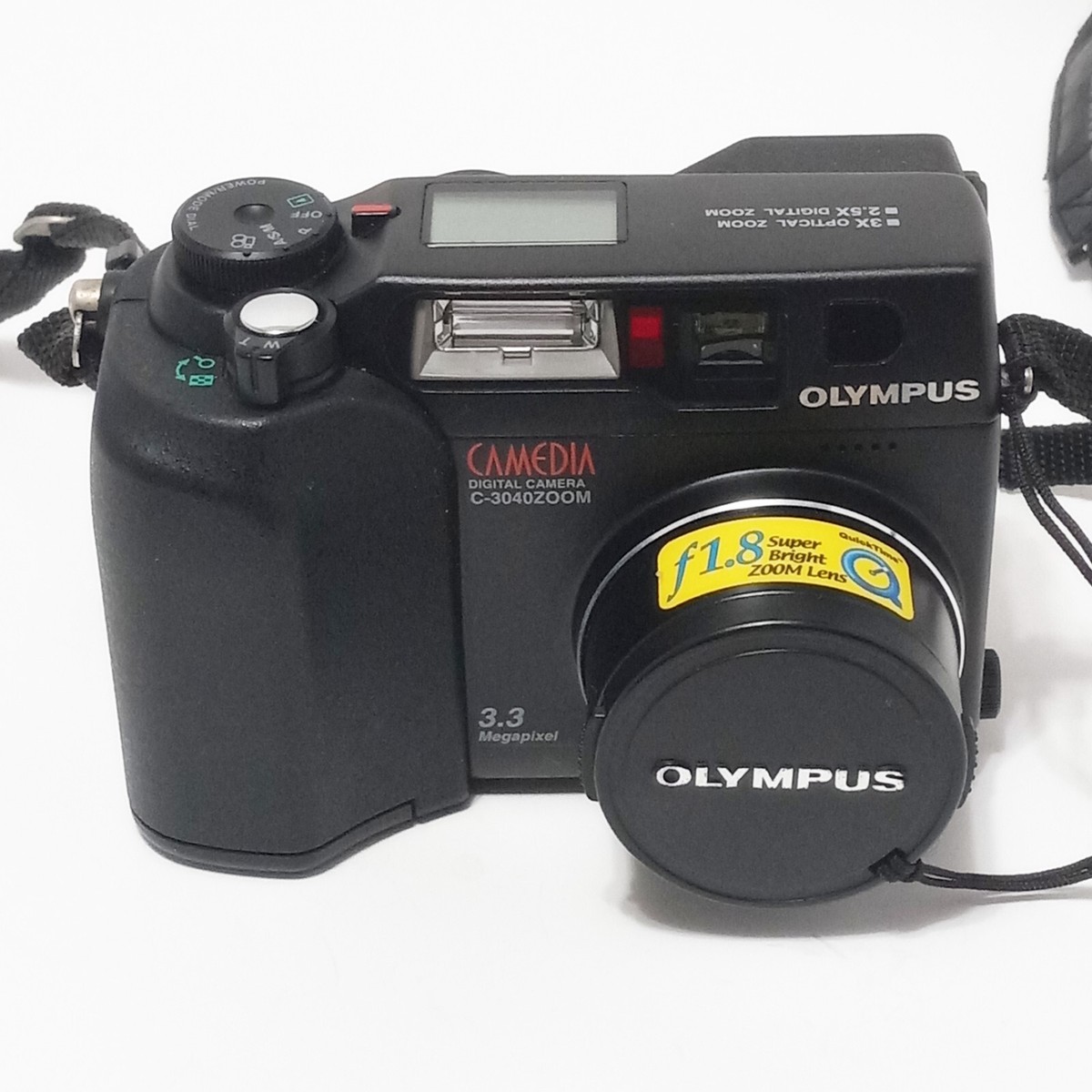 Olympus CAMEDIA C-3040 Zoom 3.3MP Digital Camera w/ Strap - Manual 