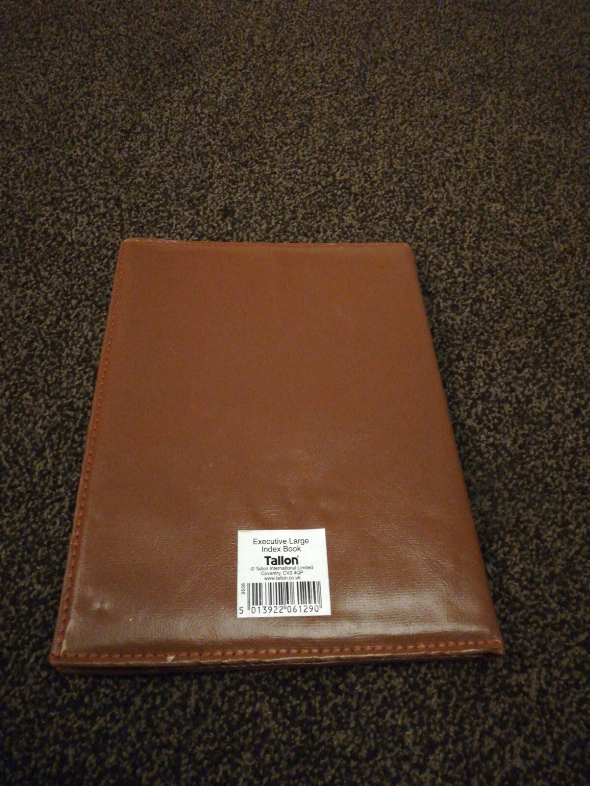 LARGE ADDRESS BOOK Leather Bound Padded Phone Desk AZ Index Organiser