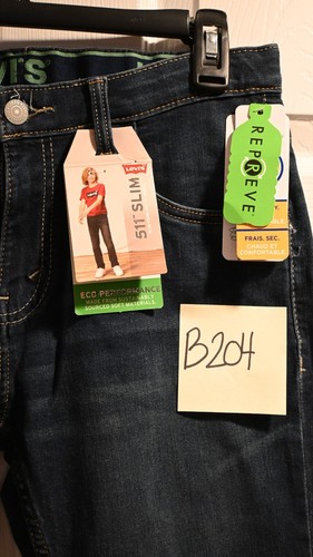 NEW Levi's Big Boys 511 Slim Jean Performance Dark Denim Blue 18 REG Size 29X31 - Picture 12 of 12