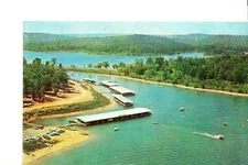 Lake Norfork, Arkansas  Cranfield Marina  Bird's Eye View  1970s