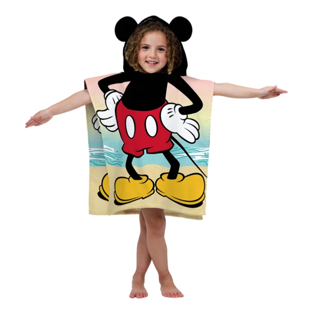 Mickey mouse hooded store poncho towel
