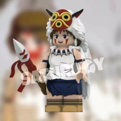 custom third party Miyazaki Hayao Princess Mononoke minifig