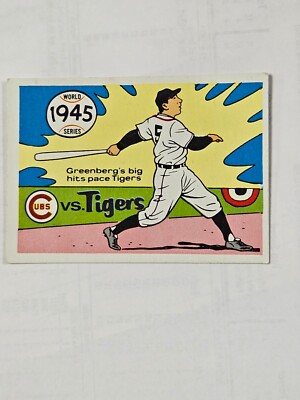 1970 Fleer World Series #42 1945 - Cubs vs. Tigers Hank Greenberg EXCELLENT Scan