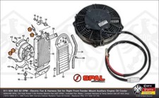 PORSCHE 930 911 RS Carrera Oil Cooler Fan Retrokit Updated Harness Aux RF Fender
