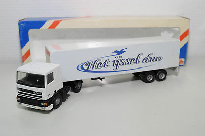 LION CAR LION TOYS DAF 95 TRUCK WITH TRAILER HET IJSSEL DUO NEAR MINT BOXED RARE
