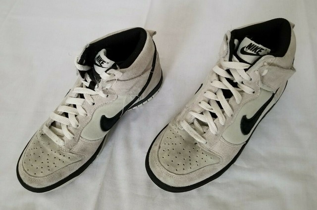 Youth Size 5Y Light Bone Black Nike Dunk High Top Suede Leather Shoes 308319-051 | eBay