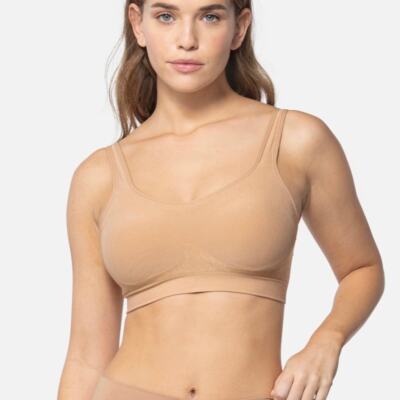 Underoutfit 459 comfort shaping adjustable strap bra, Coffee size L