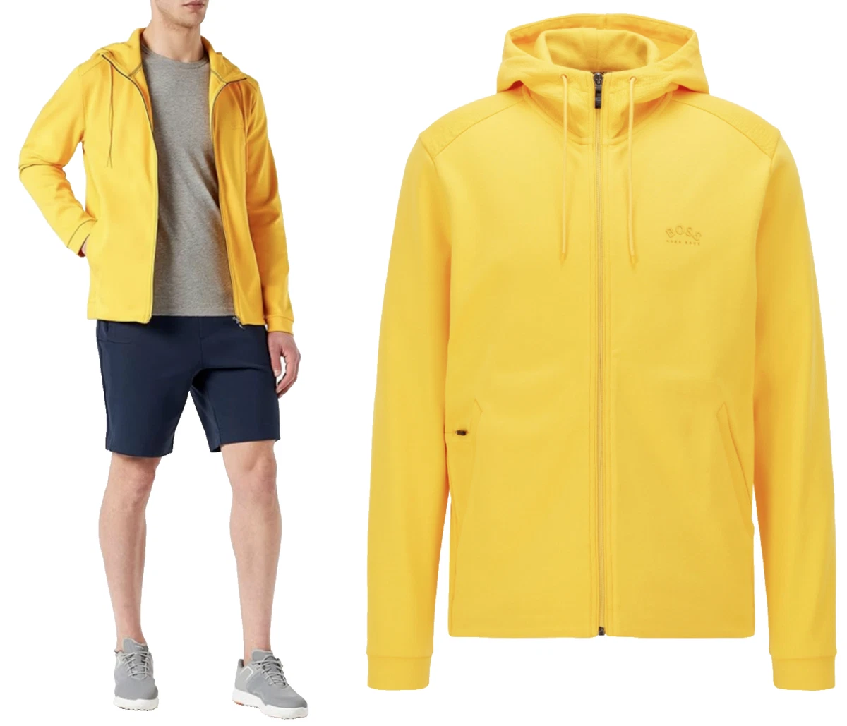 HUGO BOSS Saggy Hoodie Pullover Sweater Sweatshirt Jumper Sweat Jacket L
