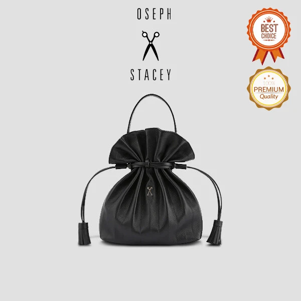 JOSEPH&STACEY Lucky Pleats Crossbag Rich Black (0JSK1CB40101F) Korean brand