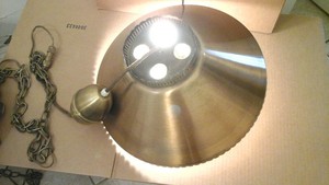 Details About Vtg Mid Century Modern Brass Pull Down Ceiling Hanging Light Vtg Retractable