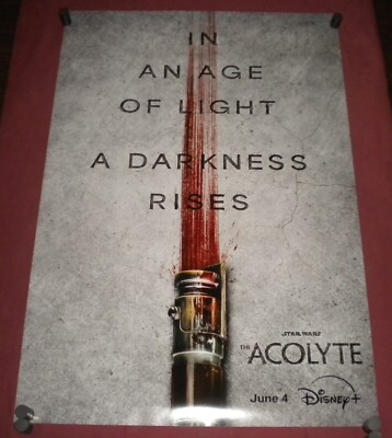 Star Wars The Acolyte Original Poster 27x40 D/S Disney+ Amanda Stenberg Lee Jung