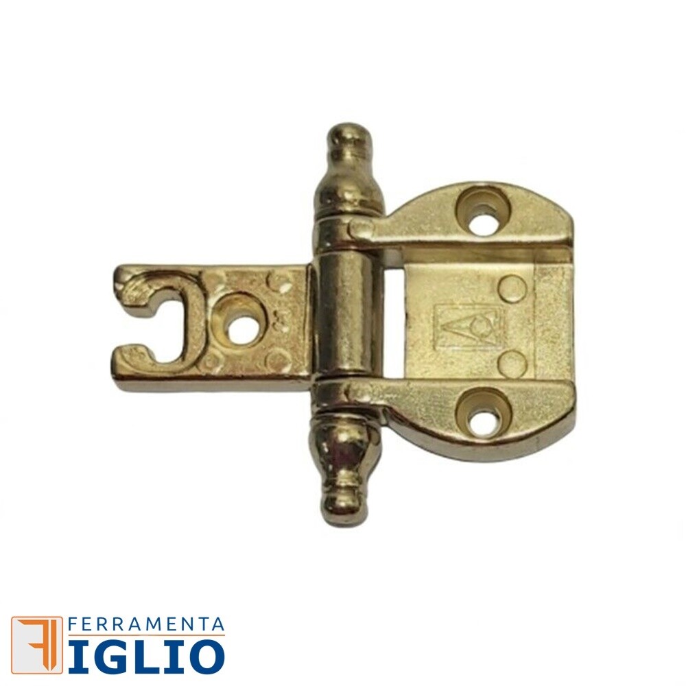 BricoShopping® Coppia Di CERNIERA Per Anta Dei Mobili Antichi Legno E Armadi IN STILE CLASSICO Soggiorno O Camera Da Letto Arte Povera Pesanti A Battuta Cerniere Anticate Antichizzate (BS0186, Bronzo - Foto 4