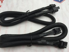 2X EVGA SuperNOVA 8 PIN TO 8 pin 6 2 PCIE VGA Power Cable FOR EVGA G5 G3 B2 P2