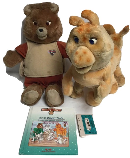 Vintage Playskool 1991 Teddy Ruxpin Talking Bear With Book & Cassette for sale online | eBay