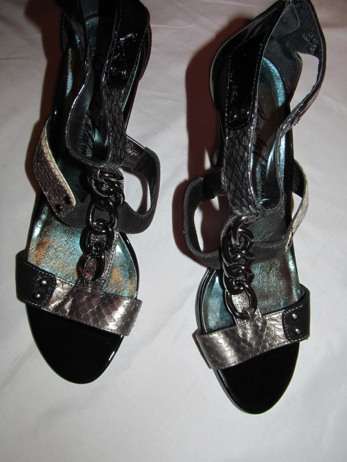 BEVERLY FELDMAN snake python front chain accent a… - image 3