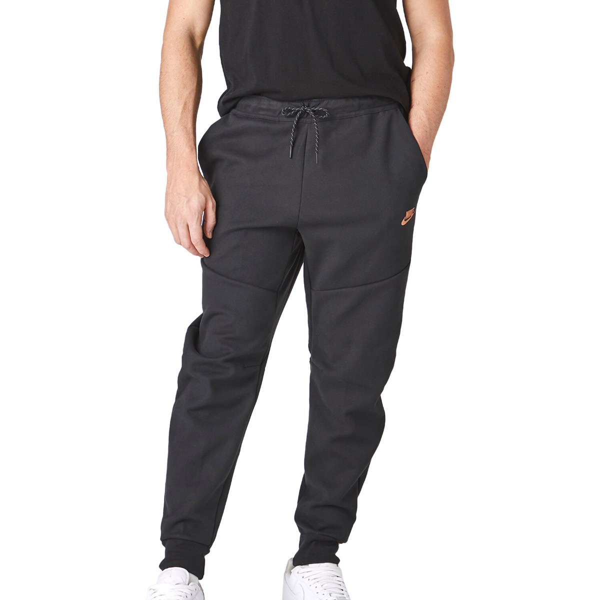 nike court cargo joggers in black